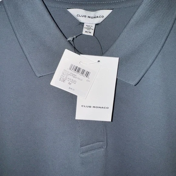 Club Monaco Blue Polo Shirt (SOLD) - Picture 3 of 3